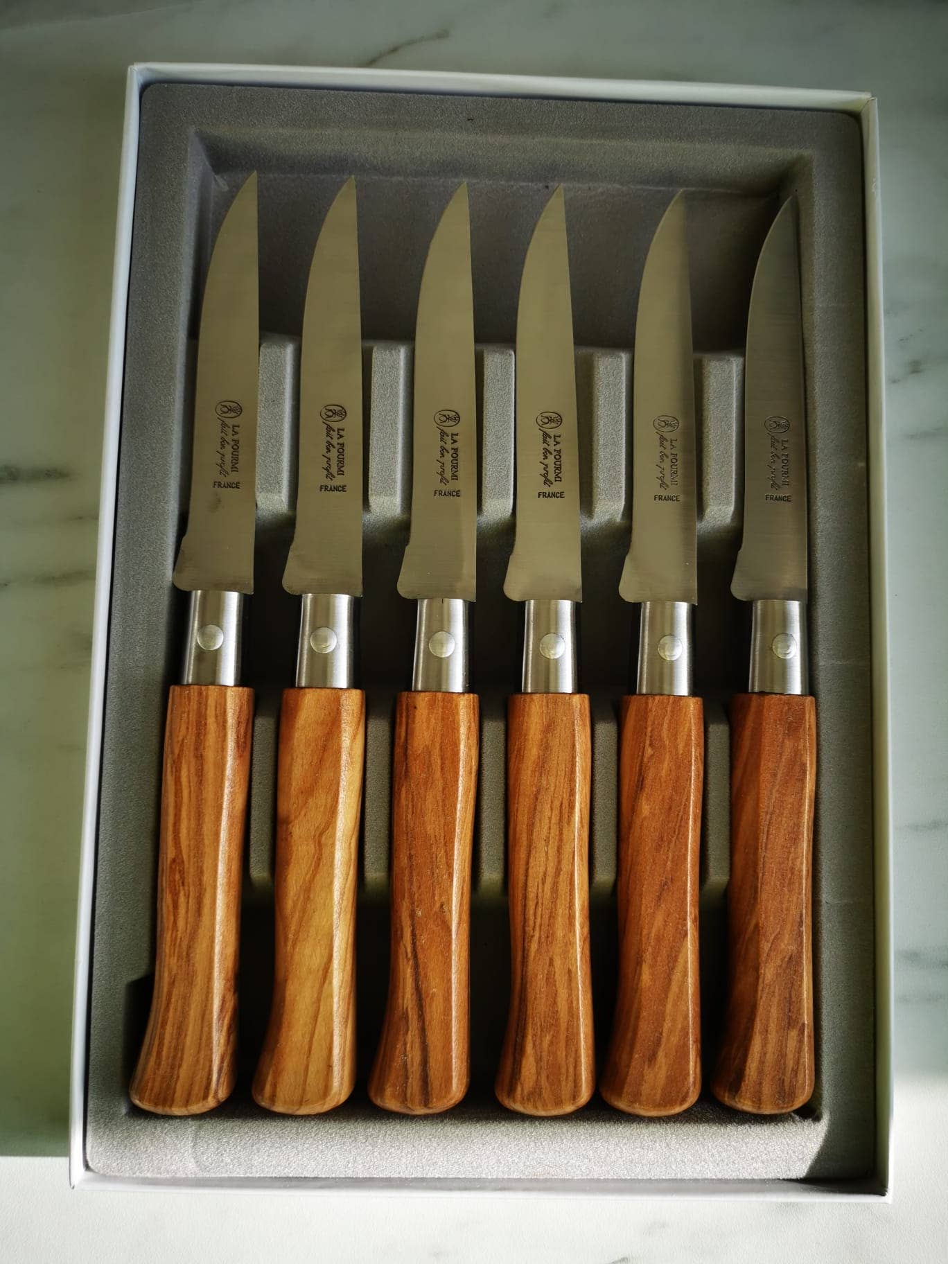 Set of 6 steak knives from the brand LA FOURMI