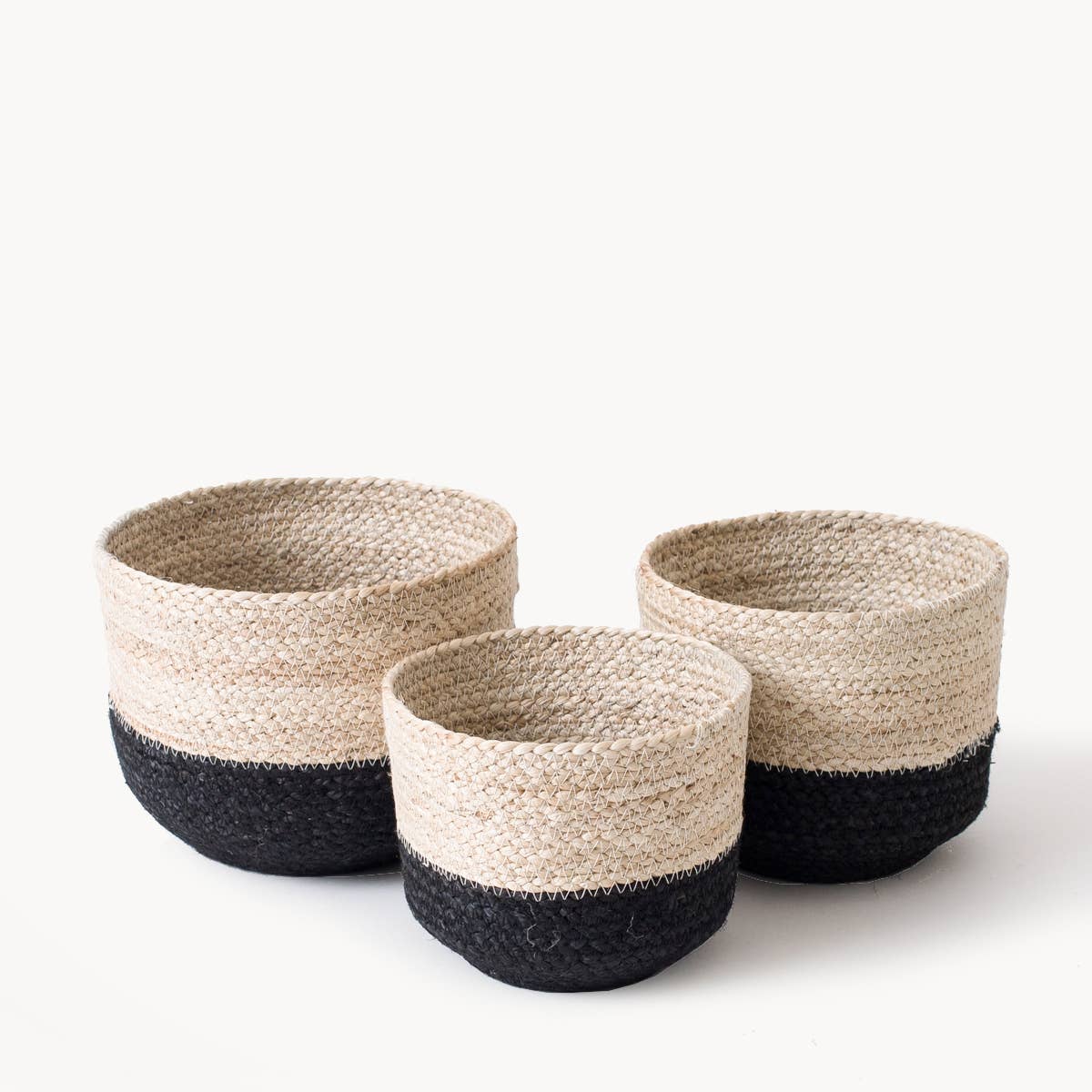 Handwoven Wicker Storage Basket • Naiya Bin-Set of 3