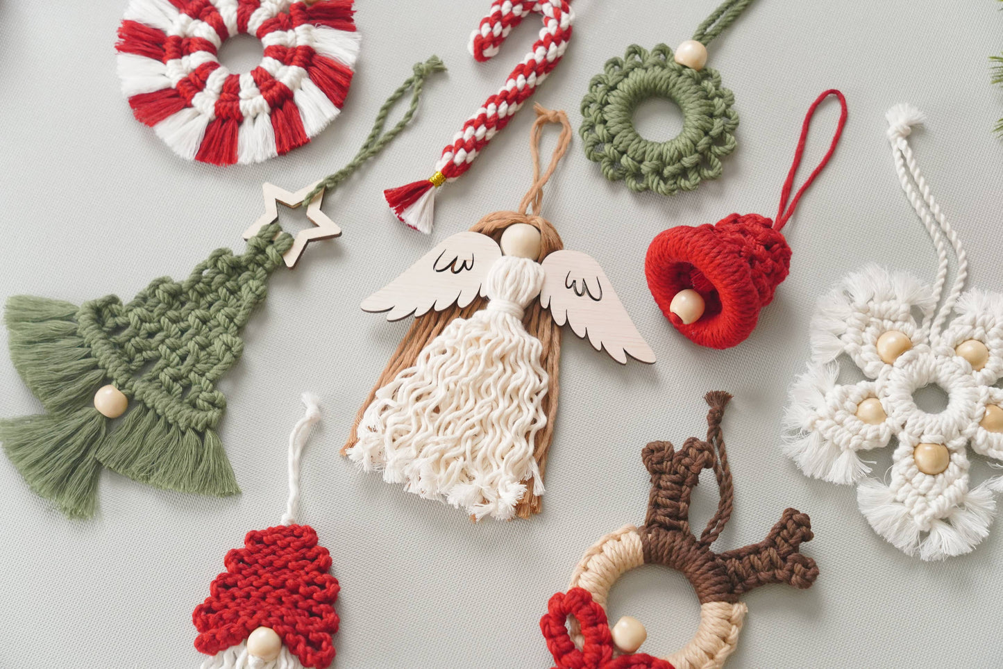 Boho Christmas Ornament Set X40