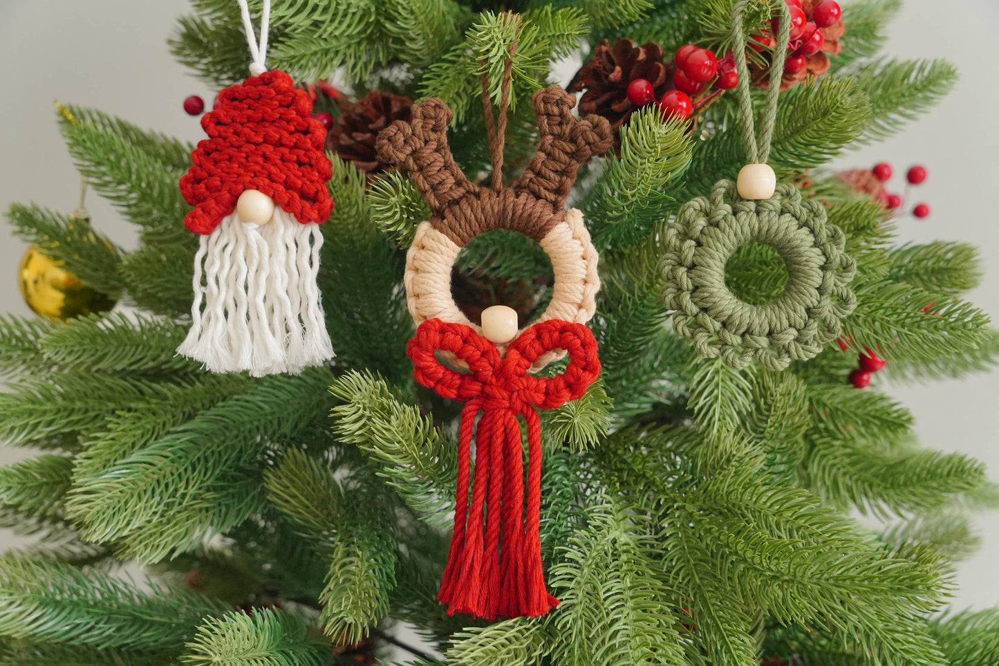 Boho Christmas Ornament Set X40