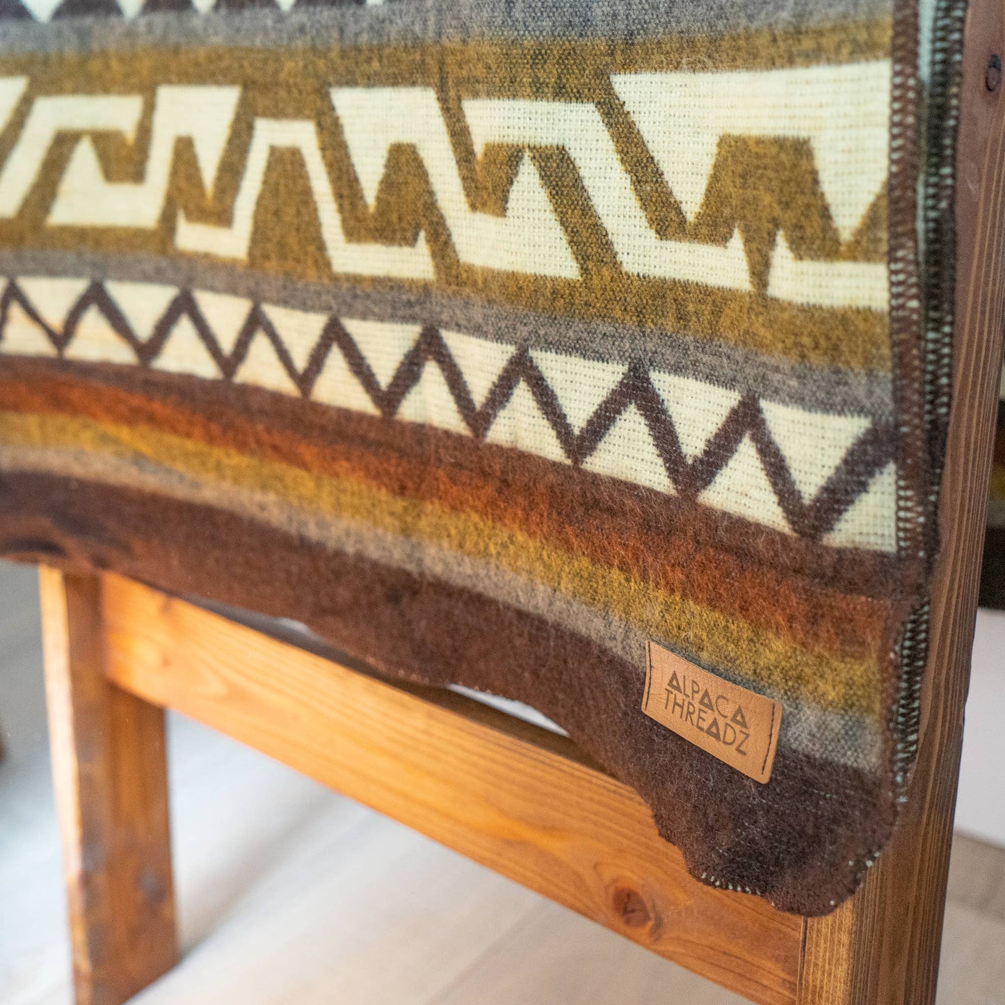 Andean Alpaca Wool Blanket - Mountain