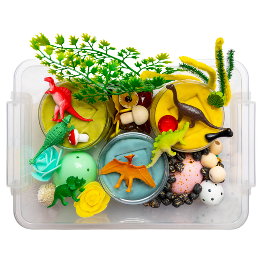 Dinosaur Play Dough Kit, Playdough Sensory Kit, Sensory Play