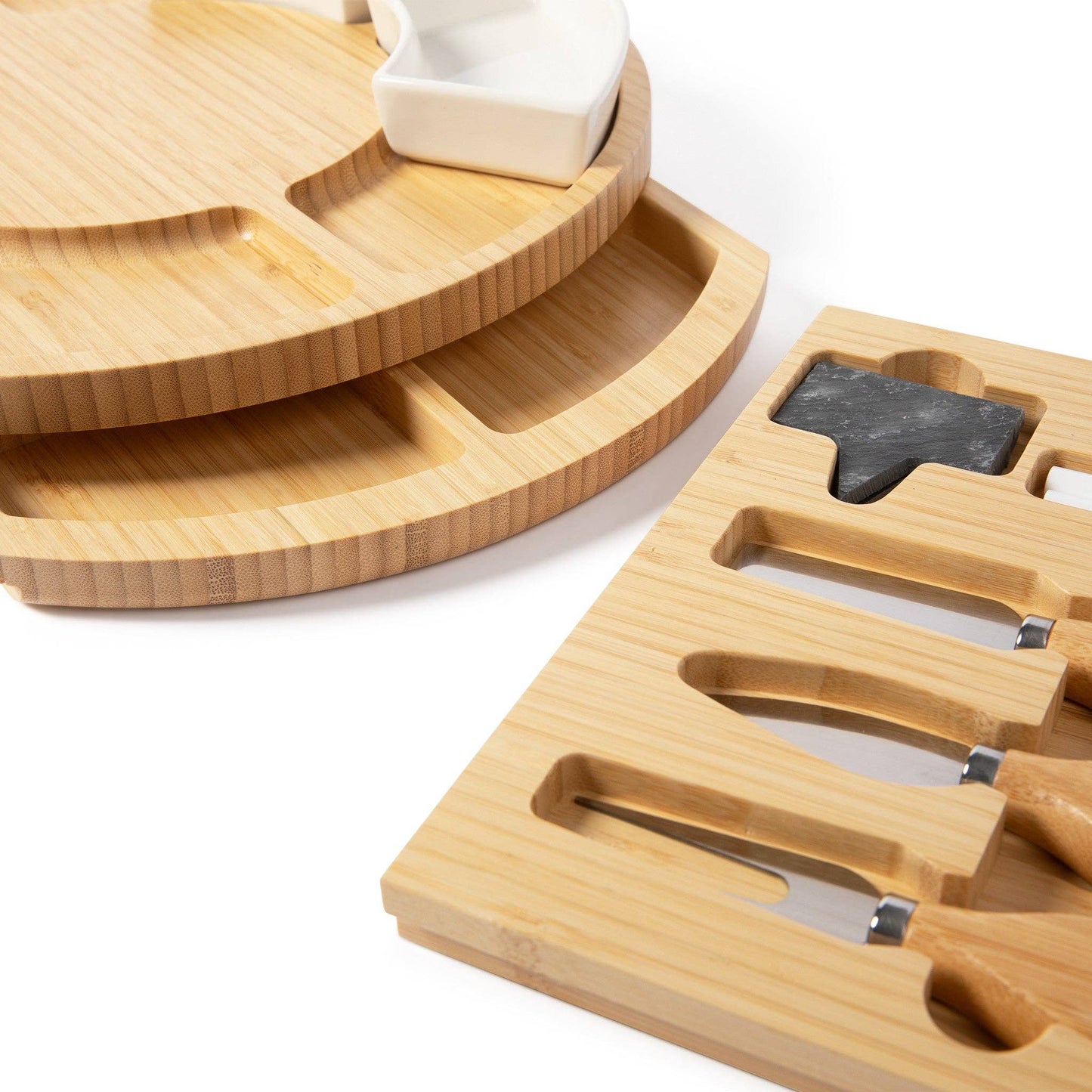Bamboo Charcuterie Tray Set