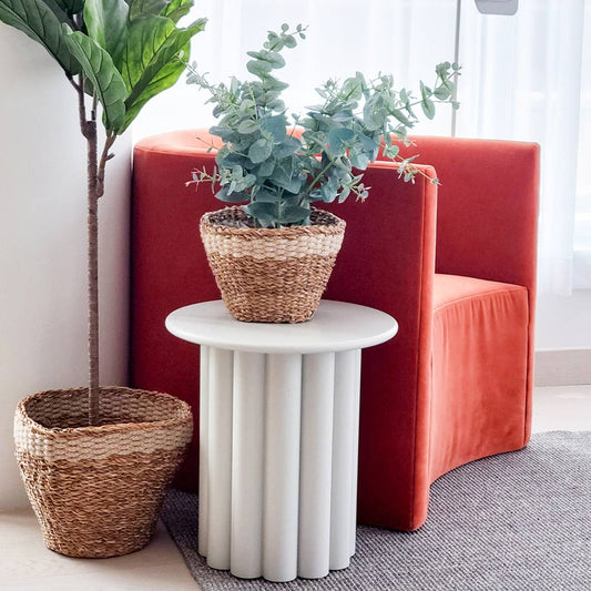 Handwoven Wicker Storage Basket • Savar Planter-Set of 2