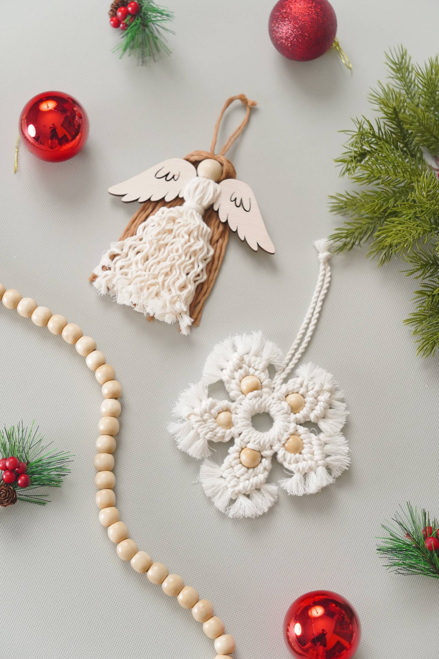 Boho Christmas Ornament Set X40