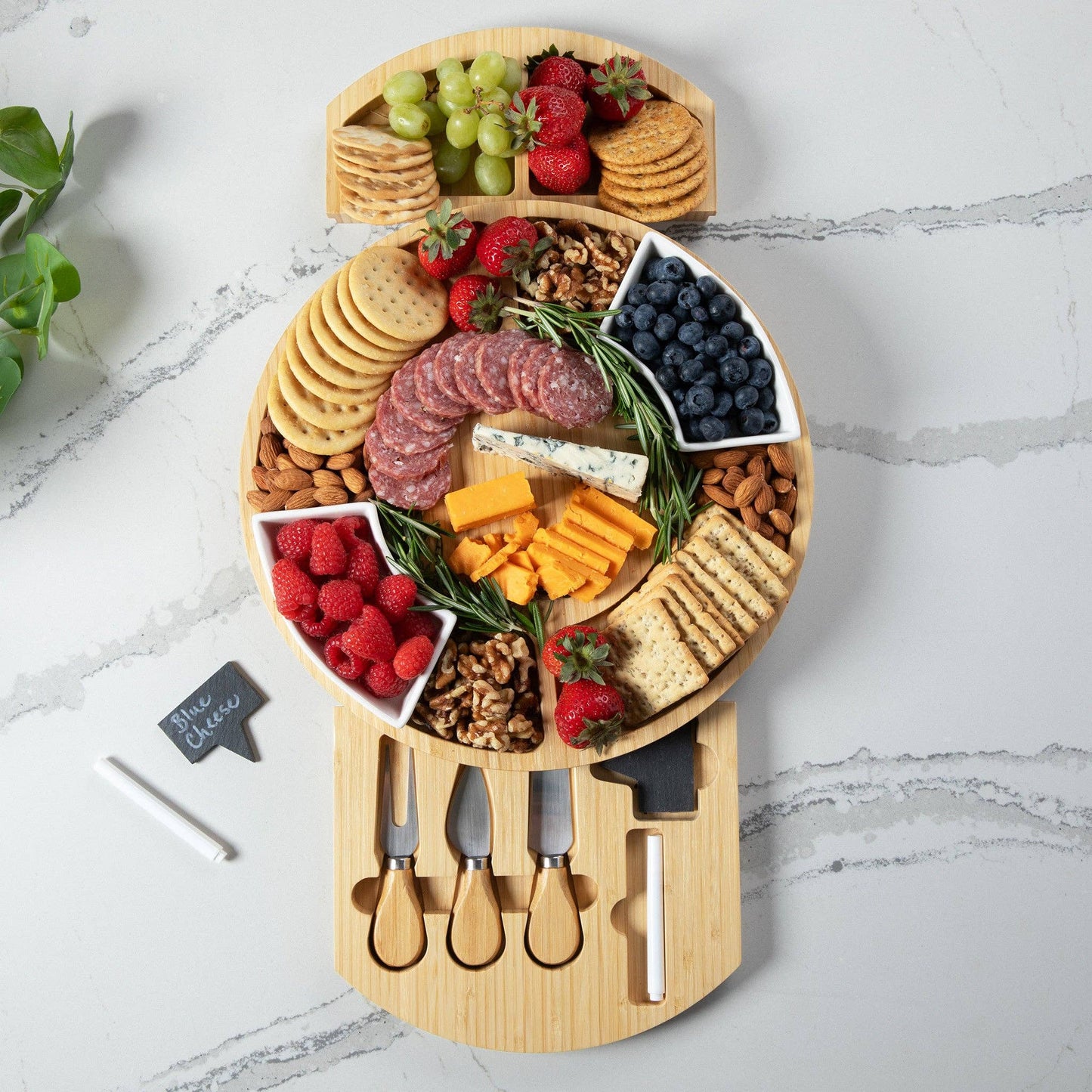 Bamboo Charcuterie Tray Set