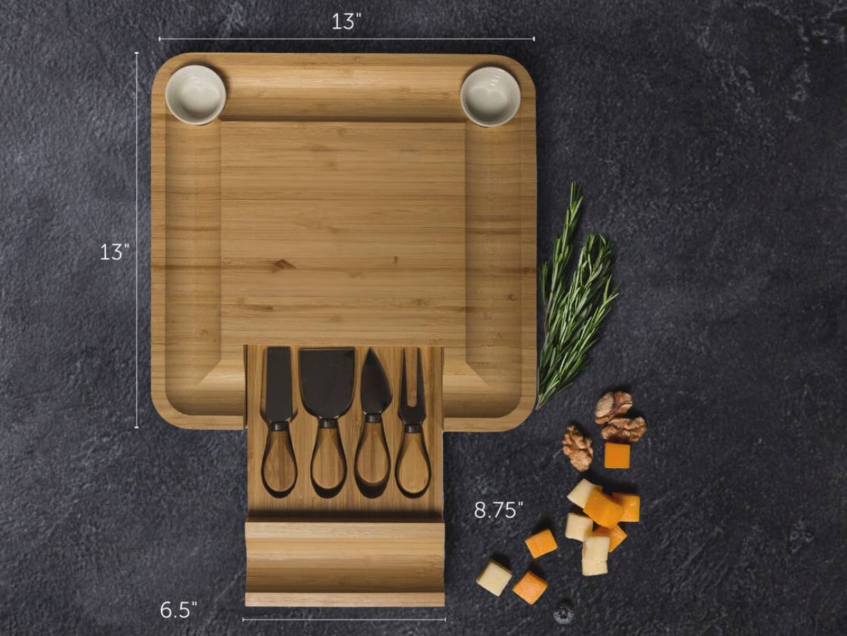 Charcuterie Board with Slide out Tools BLANK BOARDS