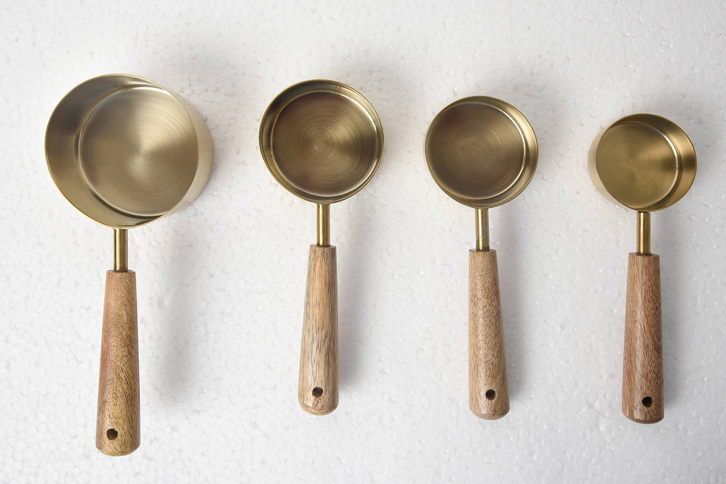 Set of Four Measuring Cups - Brass Coated -Gifts