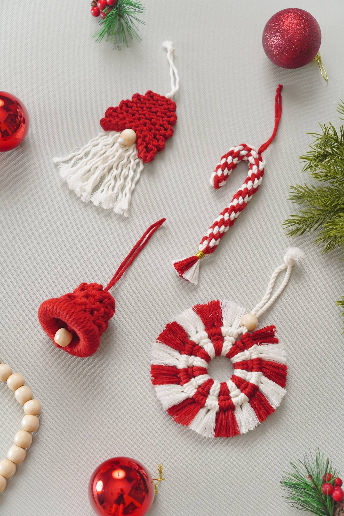 Boho Christmas Ornament Set X40