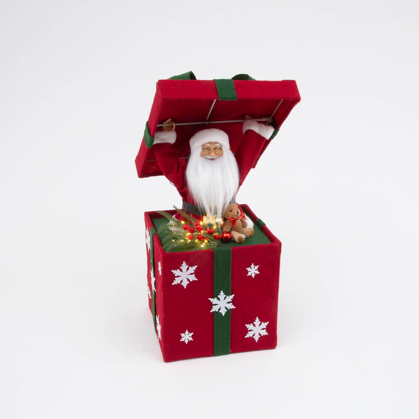 Christmas 24"H B/O Musical Christmas Gift Box Light w/ Santa
