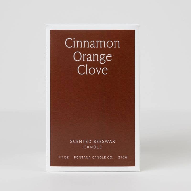 Cinnamon Orange Clove Beeswax & Essential Oil Jar Candle