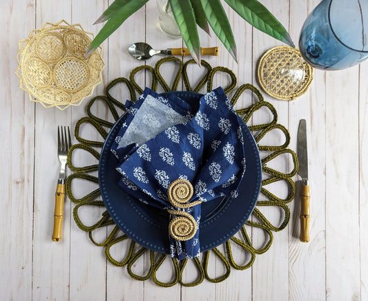 Caracoli Handwoven Iraca Napkin Ring
