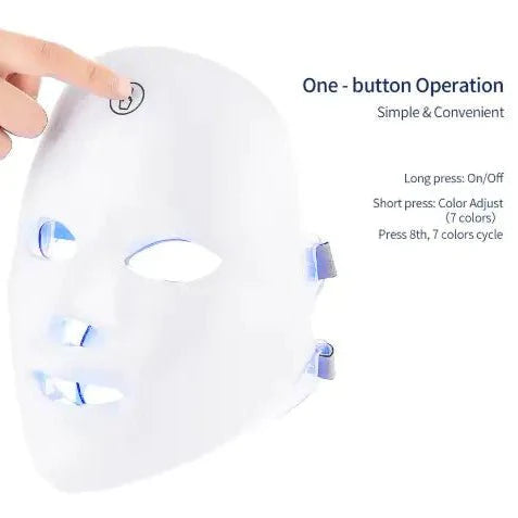 GlowWave Halo: Wireless 7-Color LED Photon Face Mask