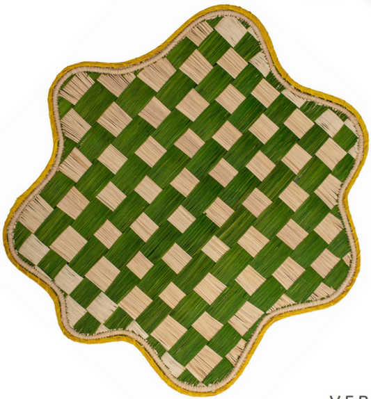 Scallop Weave Handwoven Iraca Placemat
