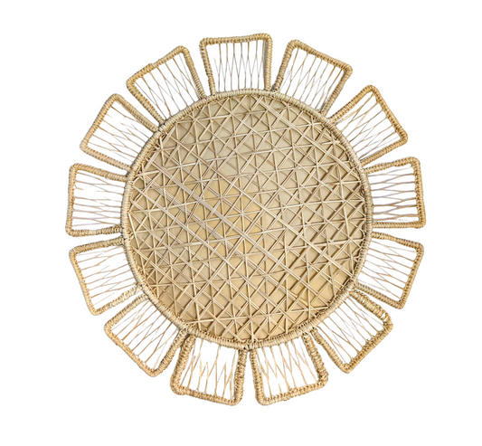 Sunflower Handwoven Iraca Placemat