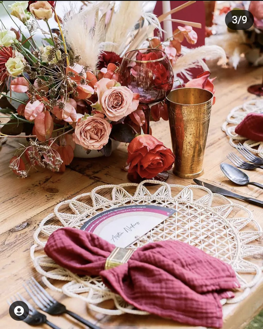 Luminous Handwoven Iraca Placemat