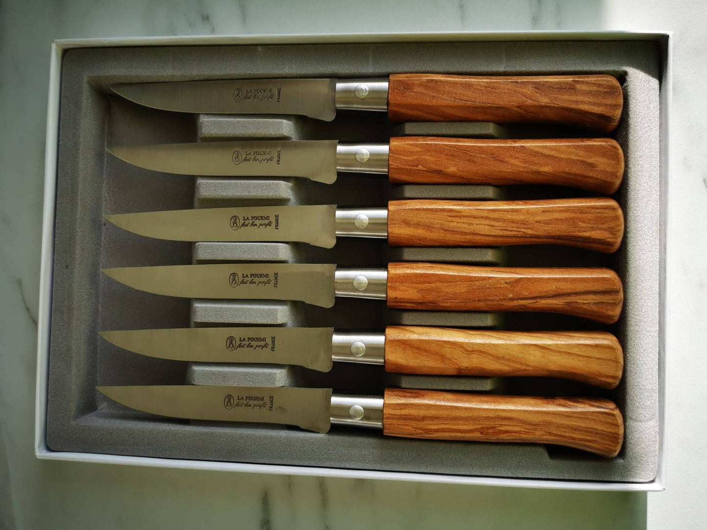 Set of 6 steak knives from the brand LA FOURMI