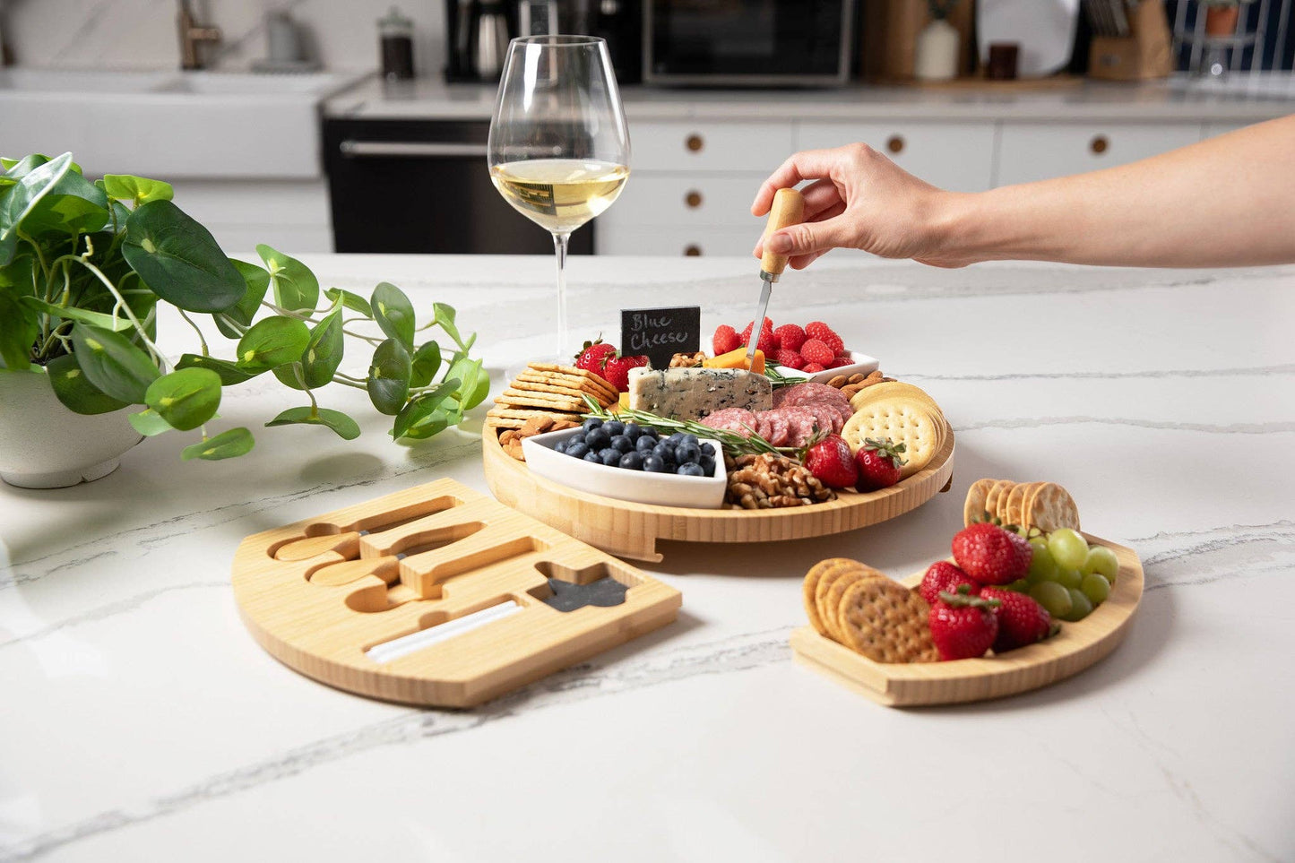 Bamboo Charcuterie Tray Set