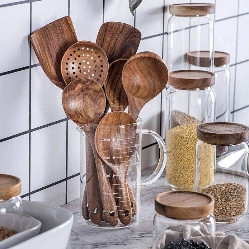 7-Piece Wooden Cooking Set
