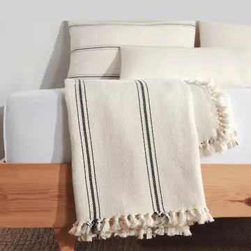 Minimalist 100% Cotton Throw Blankets & Bedspreads