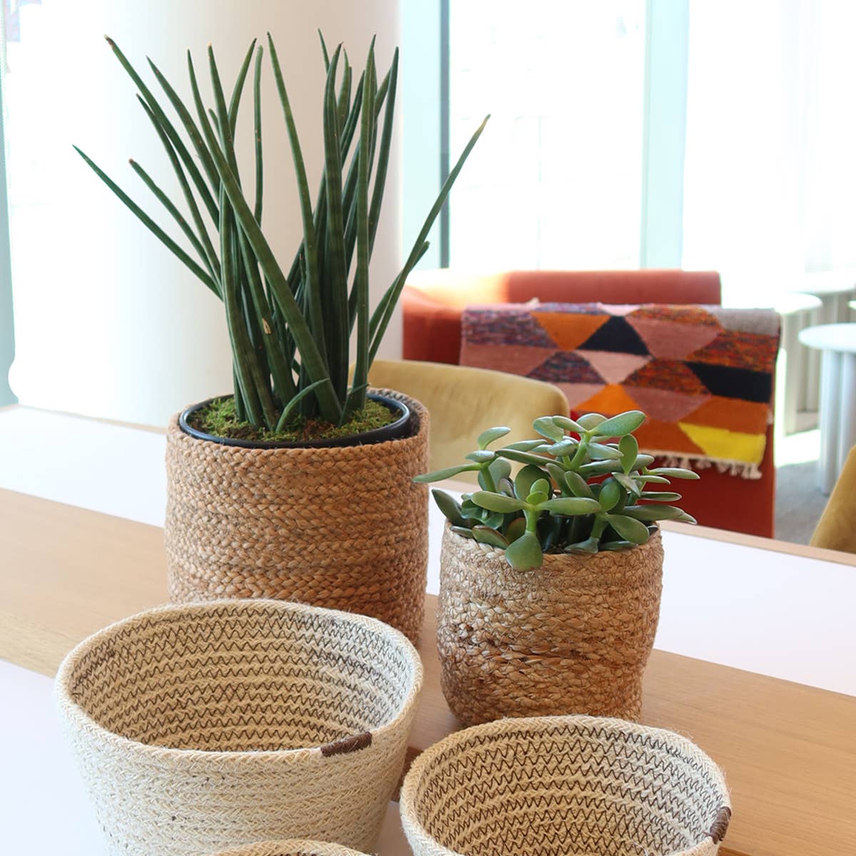 Handwoven Wicker Storage Basket • Kata Bin -Set of 3
