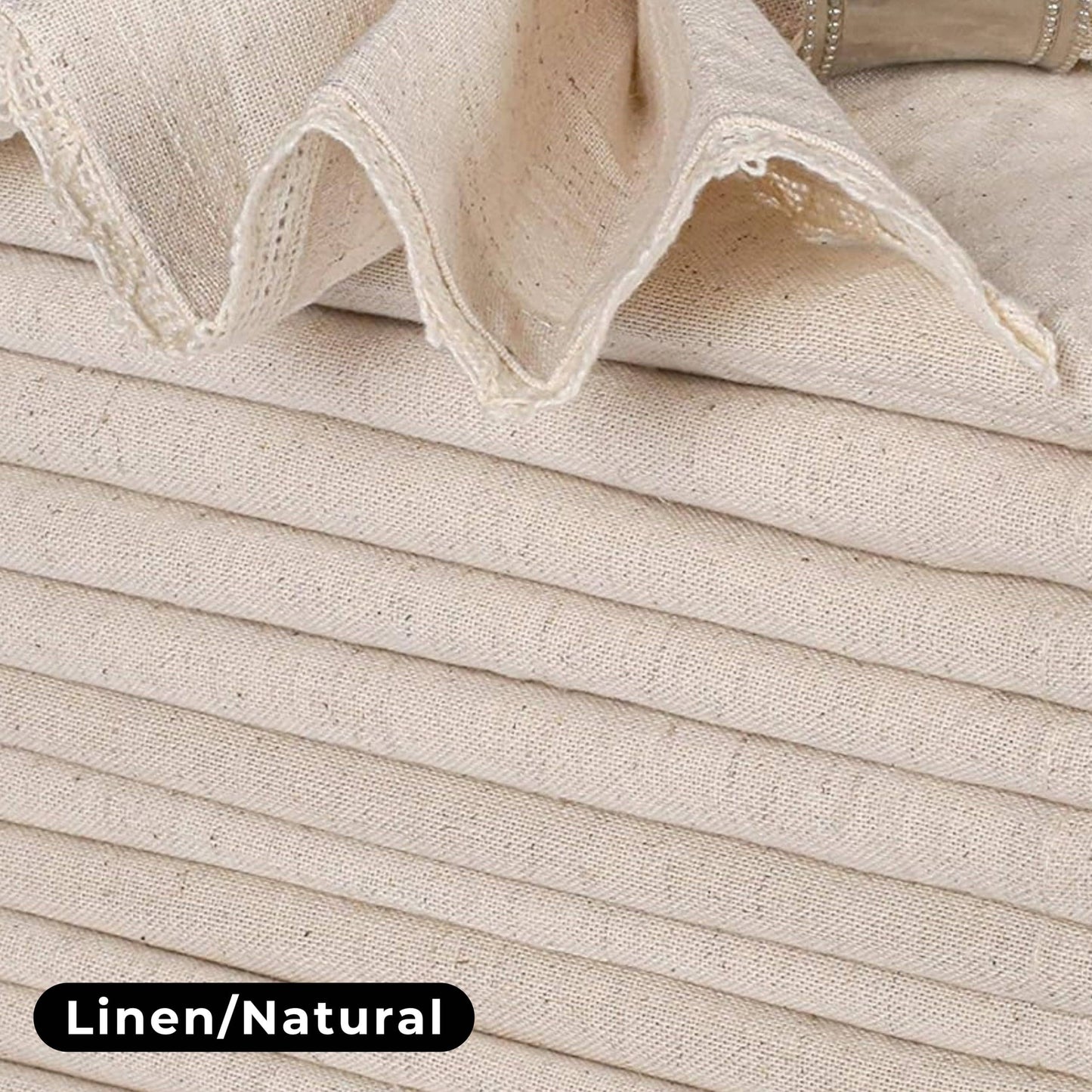 Flax Linen Cotton Cloth Dinner Napkin 18x18" Set of 12