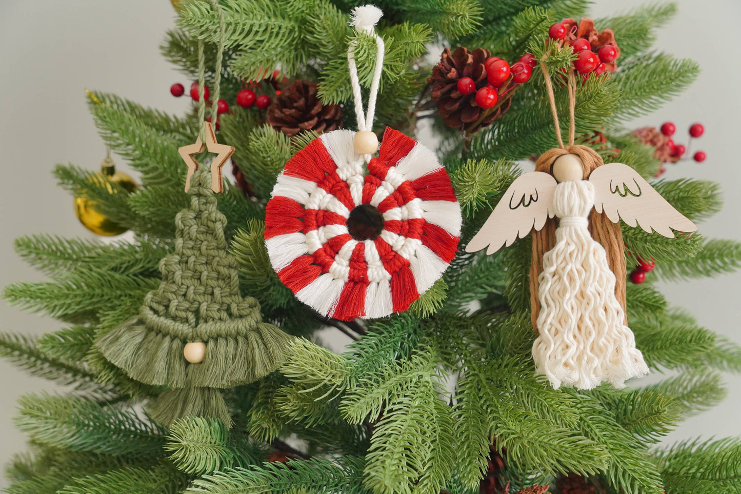 Boho Christmas Ornament Set X40
