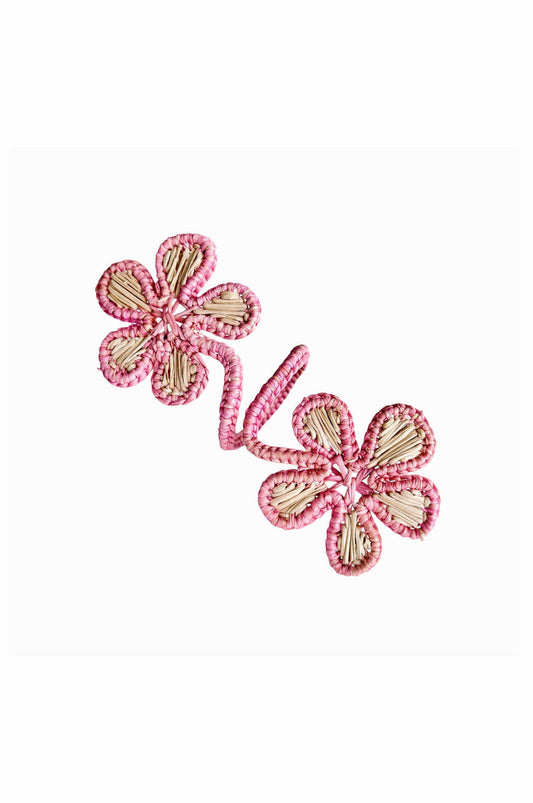 Double Bloom Handwoven Iraca Napkin Ring