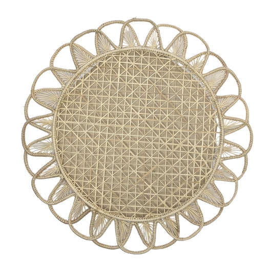 Luminous Handwoven Iraca Placemat