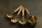 Set of Four Measuring Cups - Brass Coated -Gifts