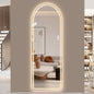 65” LED Full-Length Mirror – Arch Design, Lights, Shatter-Proof
