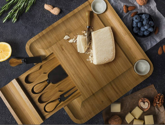 Charcuterie Board with Slide out Tools BLANK BOARDS