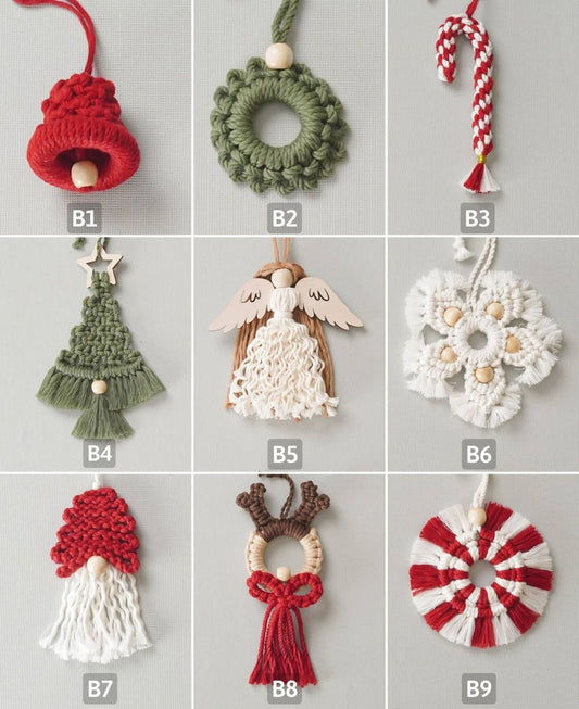 Boho Christmas Ornament Set X40
