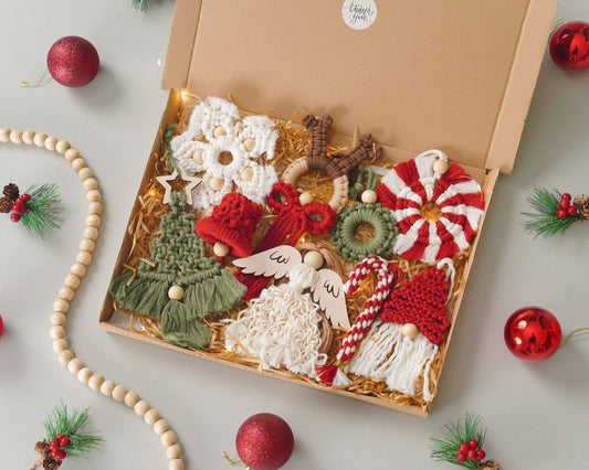 Boho Christmas Ornament Set X40
