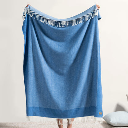 Border Herringbone Throw