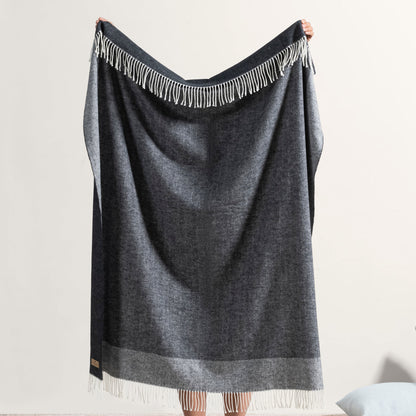Border Herringbone Throw