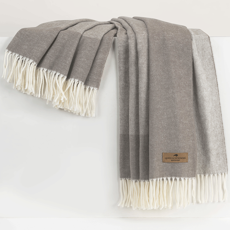 Border Herringbone Throw