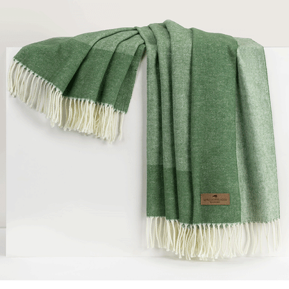 Border Herringbone Throw