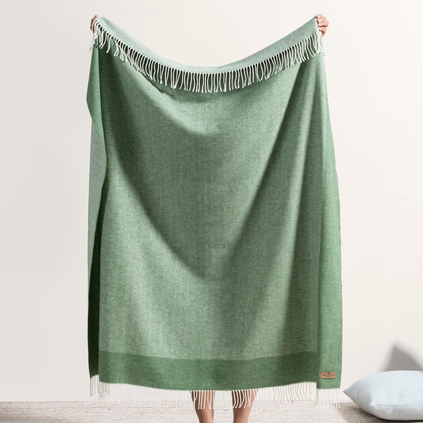 Border Herringbone Throw