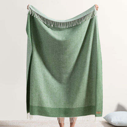 Border Herringbone Throw