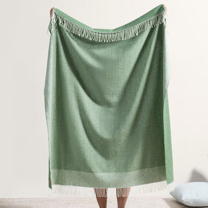 Border Herringbone Throw