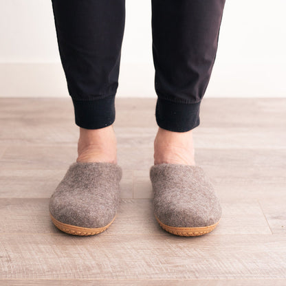 Mens Organic Merino Wool Slippers