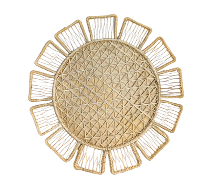 Sunflower Handwoven Iraca Placemat