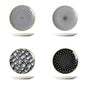 Set of 4 Ceramic 8 Salad Plates  Microwave  Oven Safe