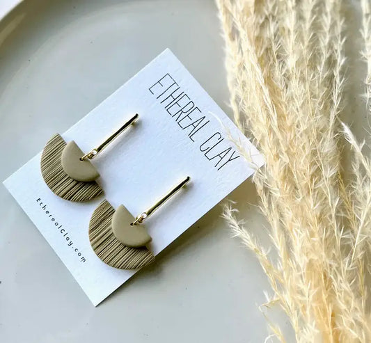Fall Style Handmade Clay Earrings,  Bohemian