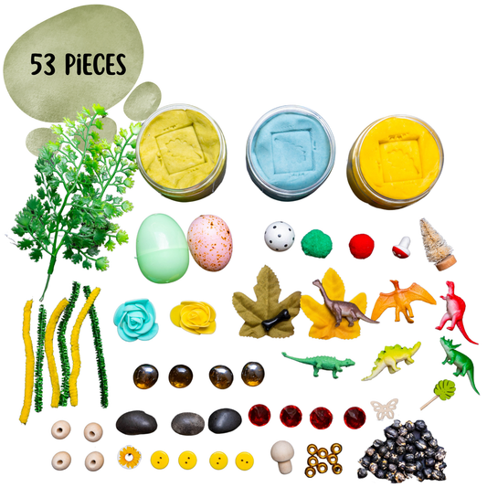 Dinosaur Play Dough Kit, Playdough Sensory Kit, Sensory Play