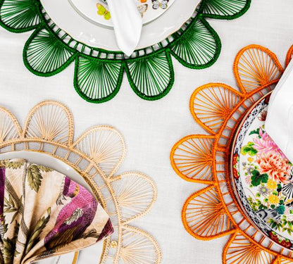 Sunray Handwoven Iraca Placemat