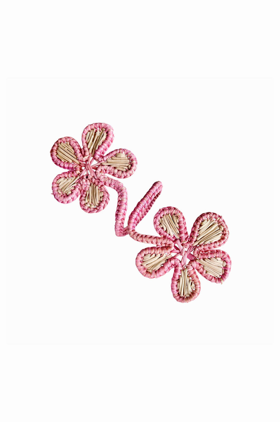 Double Bloom Handwoven Iraca Napkin Ring