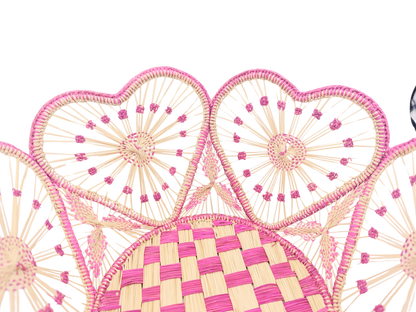 Heartfelt Handwoven Iraca Bread Basket